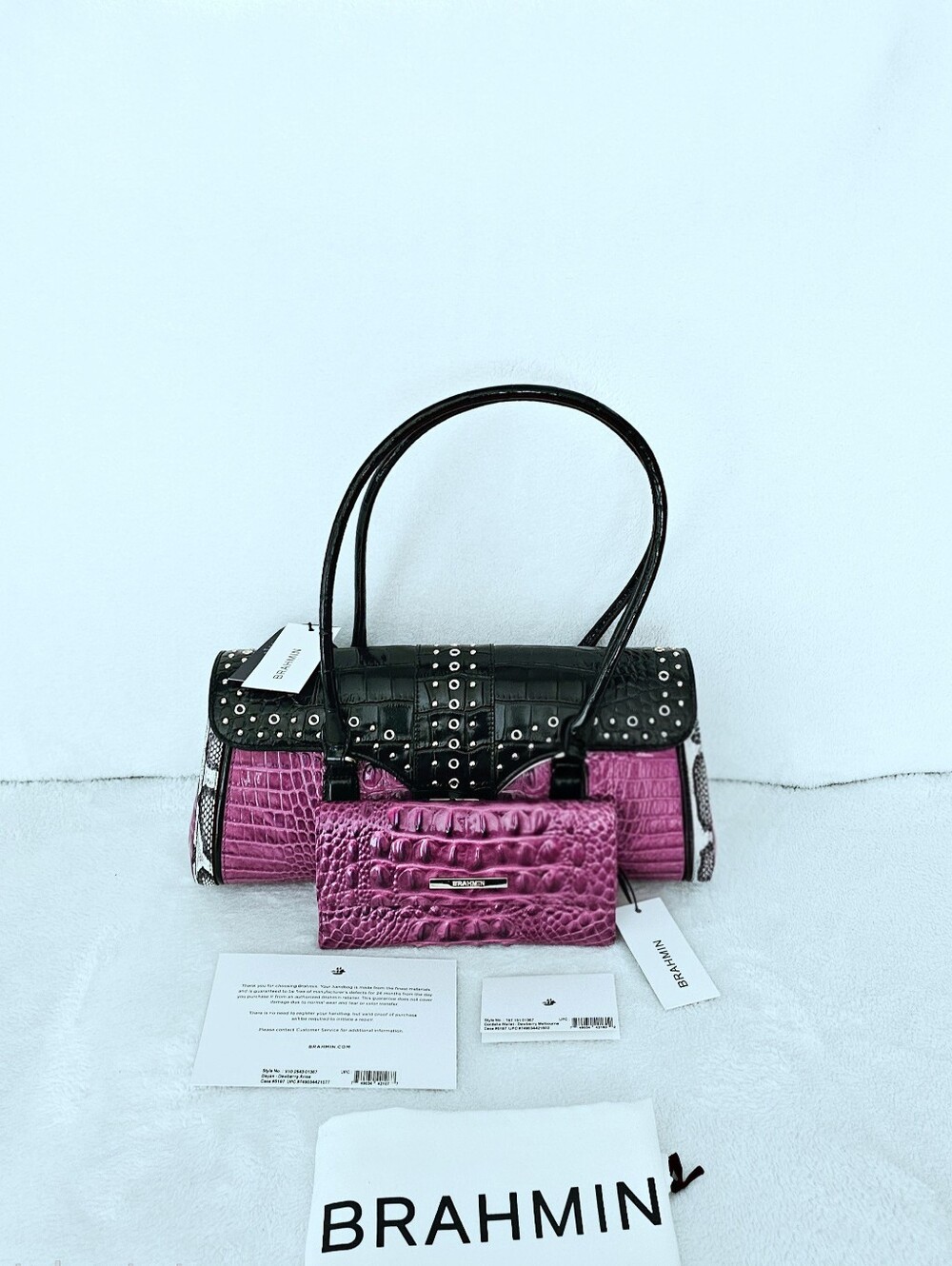 NWT Brahmin DEWBERRY ARISE DAYAN W/CORDELIA WALLET